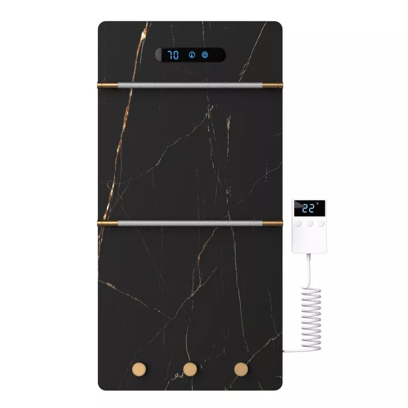 Black Graphene Rock Towel Rack