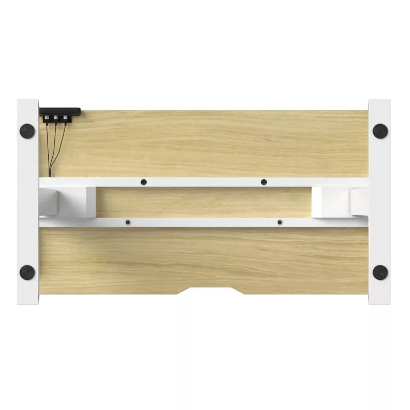 घन लाकूड ड्युअल मोटर इलेक्ट्रिक लिफ्टिंग टेबल